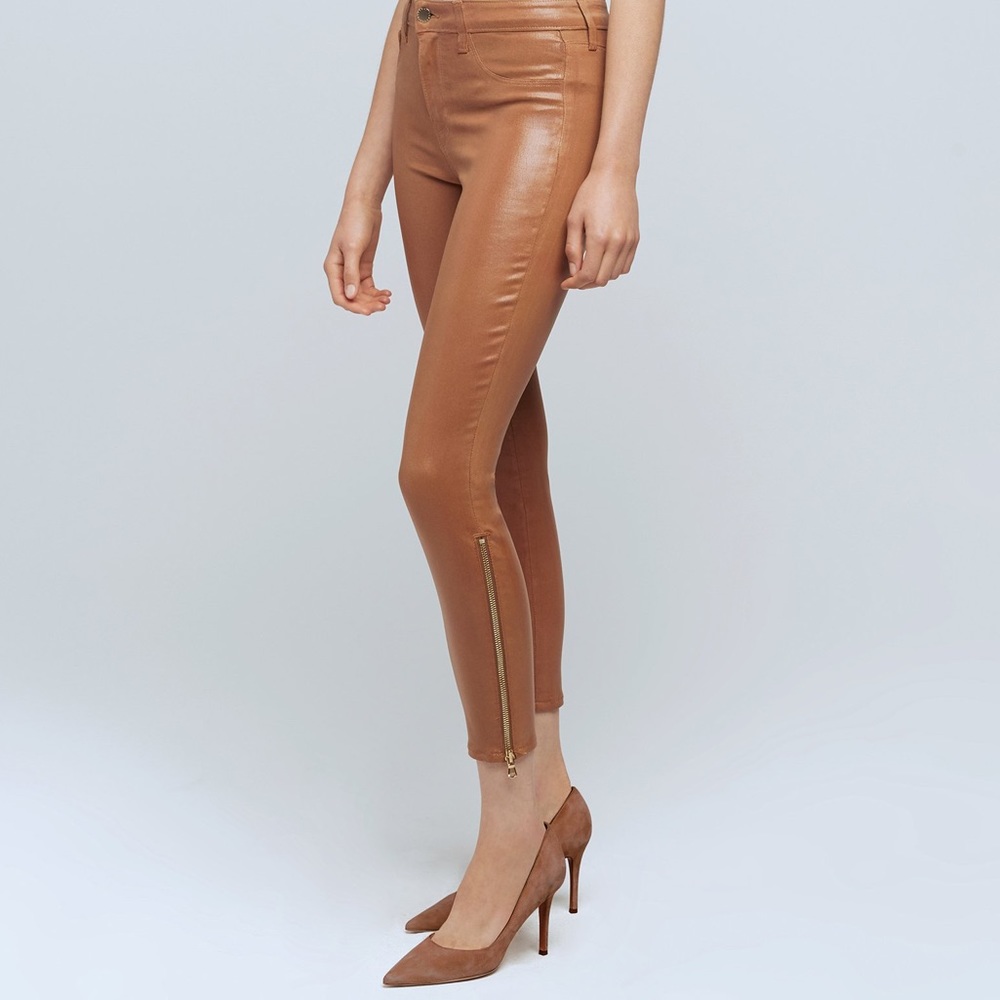 L'AGENCE Sabine Skinny Coated Jeans